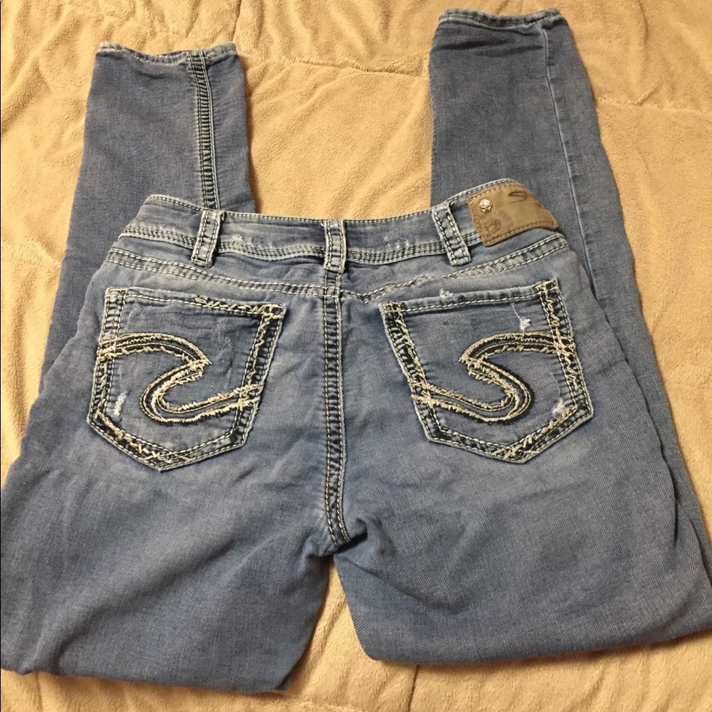 Silver jeans